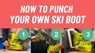 DIY Punching a ski boot [upl. by Mady]