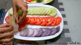 New Beautiful And Easy Salad Decoration By Neelam ki recipes [upl. by Gusella180]