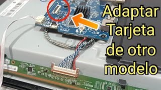 COMO ADAPTAR OTRA TARJETA Y CABLE LVDS [upl. by Annadroj]