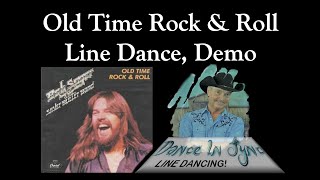 Old Time Rock amp Roll Line Dance Demo Dance In Sync [upl. by Atilrahc]