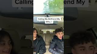 Calling wife to my girlfriend 😂 funny girlfriend youtubeshorts [upl. by Bili]