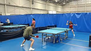 2024 NSW veterans table tennis div 2 Beverley Clackson vs Pavol Salanci set 3 [upl. by Nickles877]