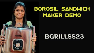 Borosil super jumbo grill sandwich maker  Sandwich maker Unboxing and Demo [upl. by Notla]