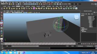 Learn Maya 2015 The basics  9  Use duplicate special to create a row of pillars [upl. by Aerdnak]