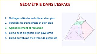 Agrandissement et réduction  Géométrie dans lespace  3eme année du collège BIOF [upl. by Eeimaj244]