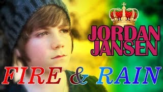 Fire and Rain  James Taylor Cover by 12 year old Jordan Jansen [upl. by Epp881]