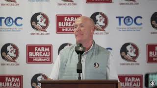 FSU Football Defensive Coordinator Adam Fuller Recaps Defensive Performance in Win over Cal [upl. by Xymenes]