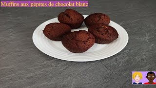 Muffins aux pépites de chocolat blanc [upl. by Alderman]