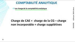 EP 2 comptabilité analytique les charge de la comptabilité analytique 13 [upl. by Mcintosh357]