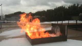 Ethanol Fire Training  AR Foam Application Quick Clip E95 [upl. by Niroht]