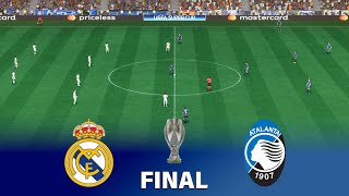 Real Madrid vs Atalanta  UEFA Super Cup Final 2024  Full Match All Goals  EA FC 24 Gameplay [upl. by Debor]