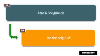 How to pronounce être à lorigine de [upl. by Haldane]