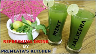 REFRESHING MINT JALJEERA  पुदीना जलजीरा  PUDINA JALJEERA RECIPE  SUMMER COOLERS RECIPE [upl. by Kcirred]