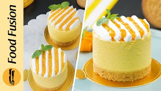 Mini Mango Cheesecake Recipe by Food Fusion [upl. by Allekim]