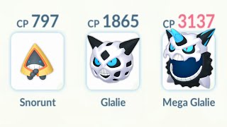 MEGA GLALIE Evolution Line is SURPRISINGLY GOOD 😊 Pokemon Go [upl. by Sivart337]