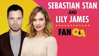 Sebastian Stan and Lily James Answer Fan Questions [upl. by Klehm]