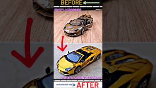 Restoration a Rusted Lamborghini Convert ♻️ into 24k Gold Lamborghini Aventador shorts share yt [upl. by Onailimixam]