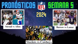 Pronósticos y Análisis NFL Semana 5 2024 [upl. by Notyap556]