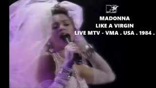 Madonna  Like a Virgin  Live MTV VMA USA  1984 [upl. by Inaffets]