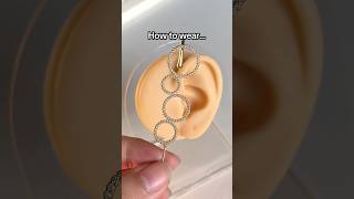 How to wear our helix hook earring jewellery earrings accessories fyp [upl. by Wadsworth]