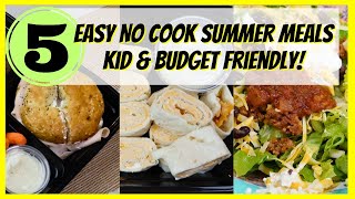 5 Quick amp Easy No Cook Summer Meals  No Cook Recipes for you to try this summer [upl. by Malita549]