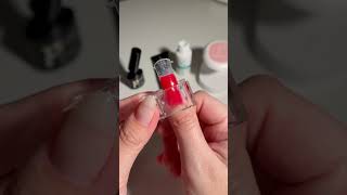 DIY red polygel manicure [upl. by Manvil]