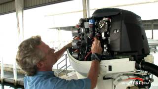 Evinrude ETEC 300 HP Engine Features Reviews  By BoatTestcom [upl. by Caputto]