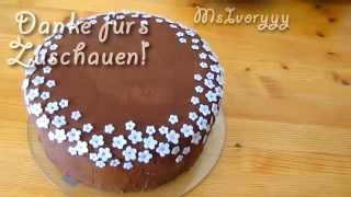 Fast Fondant Torte   super einfach Torte dekorieren [upl. by Odlanyer]