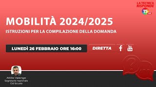 Mobilità 202425 istruzioni per la compilazione della domanda [upl. by Arlin]