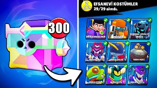 ULTRA KUPA KUTUSUNDAN 300 TANE AÇTIM TÜM EFSANEVİ KOSTÜMLER ÇIKARDIM🍏 Brawl Stars [upl. by Hourihan]