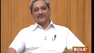 Defence Minister Manohar Parrikar in Aap Ki Adalat  Full Episode [upl. by Alahc]