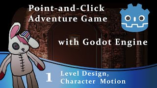 Point amp Click Adventure Game with Godot Tutorial  Character Motion [upl. by Wadell]