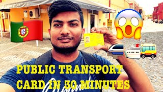 How to get Portugal public transport card in 3o minutes  Lisbon  Portugal  Rehman Ali [upl. by Sylvan496]