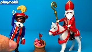 Playmobil Sinterklaas Amerigo en Piet uitpakken  4893 [upl. by Eaj581]