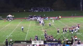 Spencerport v Victor Football 102023 [upl. by Oznol741]