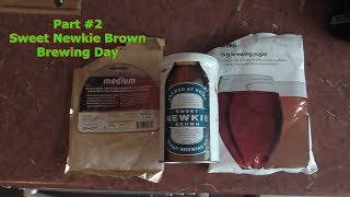 Sweet Newkie Brown Brewing Day Wilko Home Brew Beer Kit UK Part 2 [upl. by Cliffes]