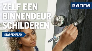 Binnendeur schilderen  Deur afhaken  Klustips  GAMMA België [upl. by Arvin]