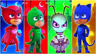 PJ Masks CatBoy 🆚 Owlette 🆚 Motsuki 🆚 Gekko 🎶 Tiles Hop EDM Rush [upl. by Owiat457]