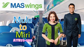 5STAR service on ATR72  Mulu  Miri MASwings [upl. by Llemij]