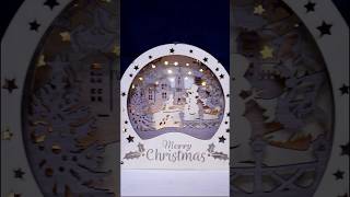 christmasdecor Holiday Inspiration Crystal Ball Light Box Decor lasercutting christmas2024 🎄 [upl. by Eillo]