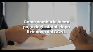 Come cambia la busta paga degli statali dopo il rinnovo del CCNL [upl. by Baler]