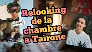 Relooking de la chambre a Taïrone😃 video relooking chambre tapisserie diy asmr aménagement [upl. by Ileane]