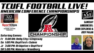 TCUFL Championships Day 1 American Conference Saturday [upl. by Pacorro262]