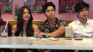 Elmo Magalona amp Janella Salvador on doing Joshua Garcias amp Julia Barrettos Bloody Crayons roles [upl. by Guibert]