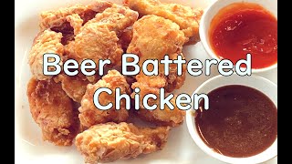 Crunchy Beer Battered Chicken Wings double fried  easy recipe  budget cooking [upl. by Karie970]