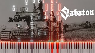 Sabaton  Panzerkampf  Piano Free Sheet Music [upl. by Burt]