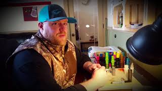 Shaving reeds and setting up a short reed goose call [upl. by Sarchet]