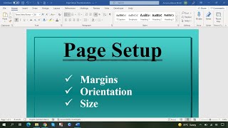 Make Awesome Page Layout Designs in Microsoft Word [upl. by Nylyaj808]