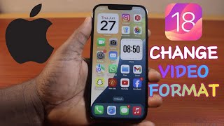 How to Change Video Format on iPhone on iOS 18 [upl. by Ocsicnarf]