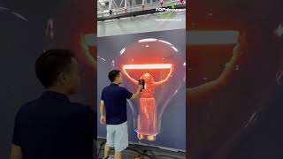 Incredible Repairing the LED display was so quick ⚡ LEDVideoWall LEDDisplay shorts [upl. by Aenej]